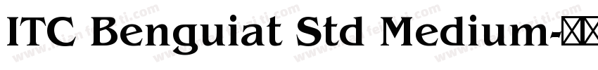 ITC Benguiat Std Medium字体转换